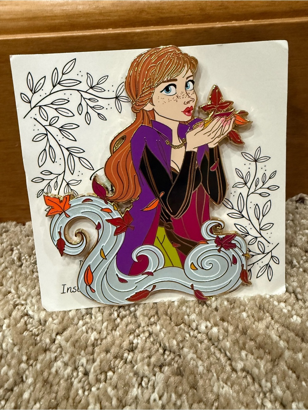 Disney Frozen Fantasy pin of Anna made by Pin Spirited